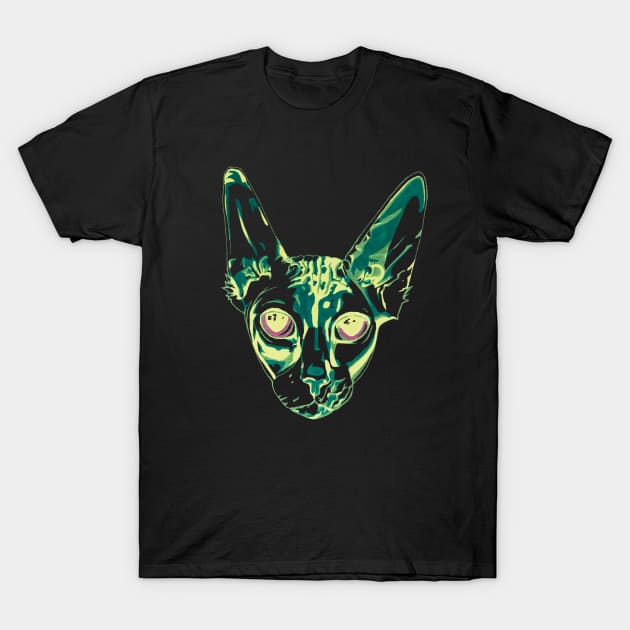 Sphynx Cat T-Shirt by RaLiz